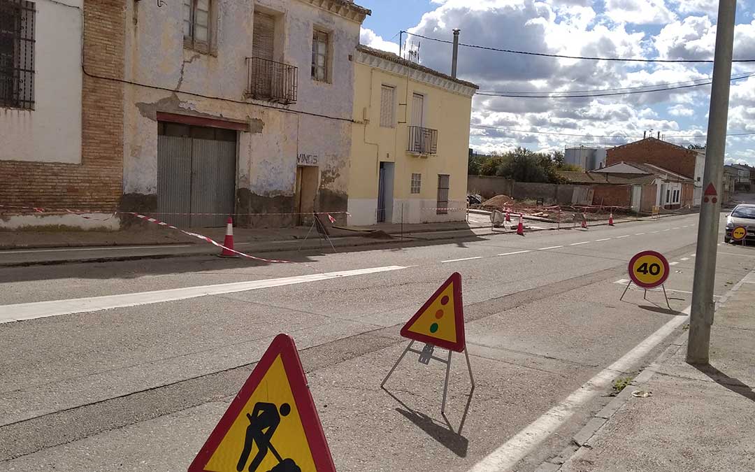 La avenida de la Estación en obras el pasado mes de noviembre. / B.S.V.