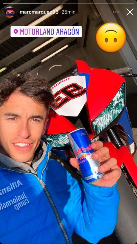 Imagen compartida por Marc Márquez en sus stories de Instagram./ L.C.
