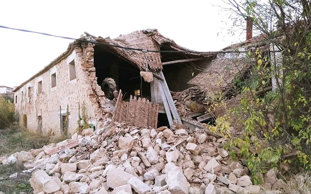 El edificio en el que ADAMA Caspe tenía a sus gatos se derrumbó el pasado mes de diciembre / ADAMA