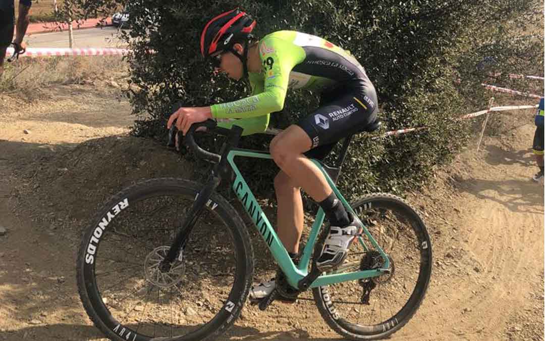 Javier Zaera disputando la prueba de la Copa Catalana de ciclocross. Foto. C.C.O.
