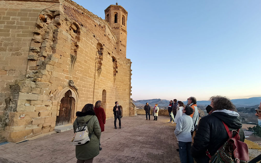 Zona superior del castillo arzobispal de Albalate. Facebook AEDL Bajo Martín