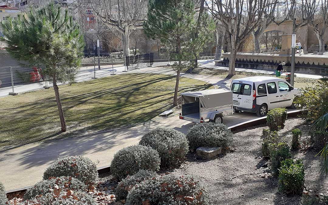 La Glorieta permanece cerrada por obras / Ayto. Alcañiz