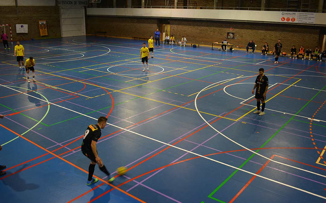 Momento del partido entre el Intersala y el Mas de las Matas./I.M.