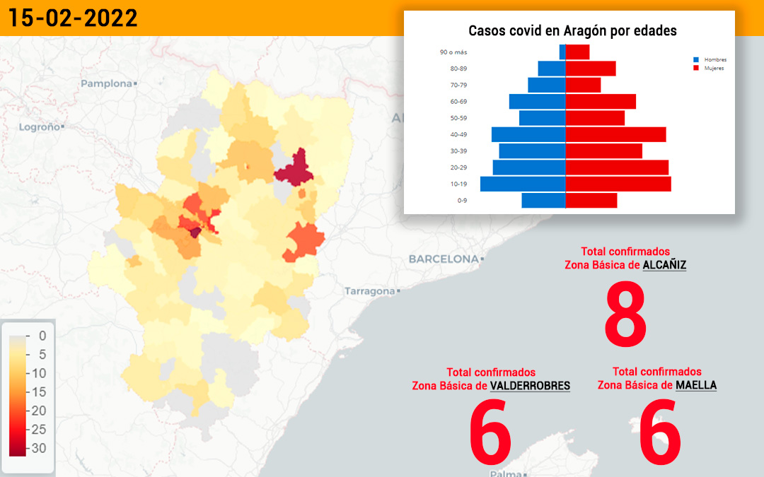 Casos de coronavirus notificados este miércoles./Data covid