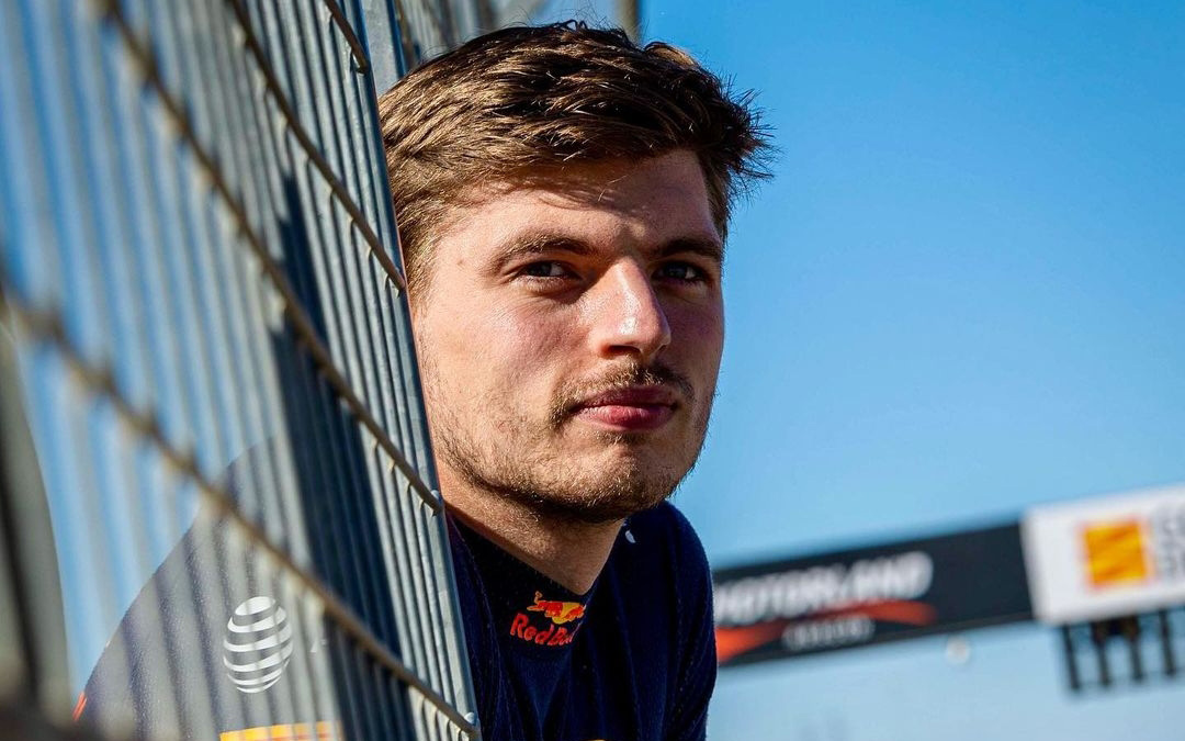 Max Verstappen en Motorland Aragón./ Max Verstappen