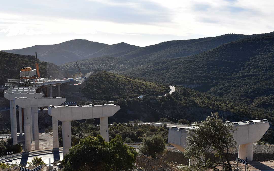 Obras de mejora del trazado de la N-232 dentro del término municipal de Morella./ Ayto. de Morella