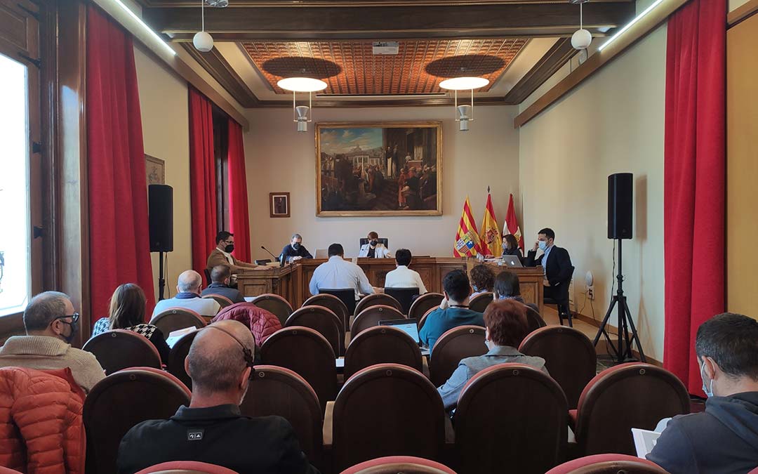 Imagen de la sesión plenaria de Febrero del 2022 en Caspe / Ayto Caspe