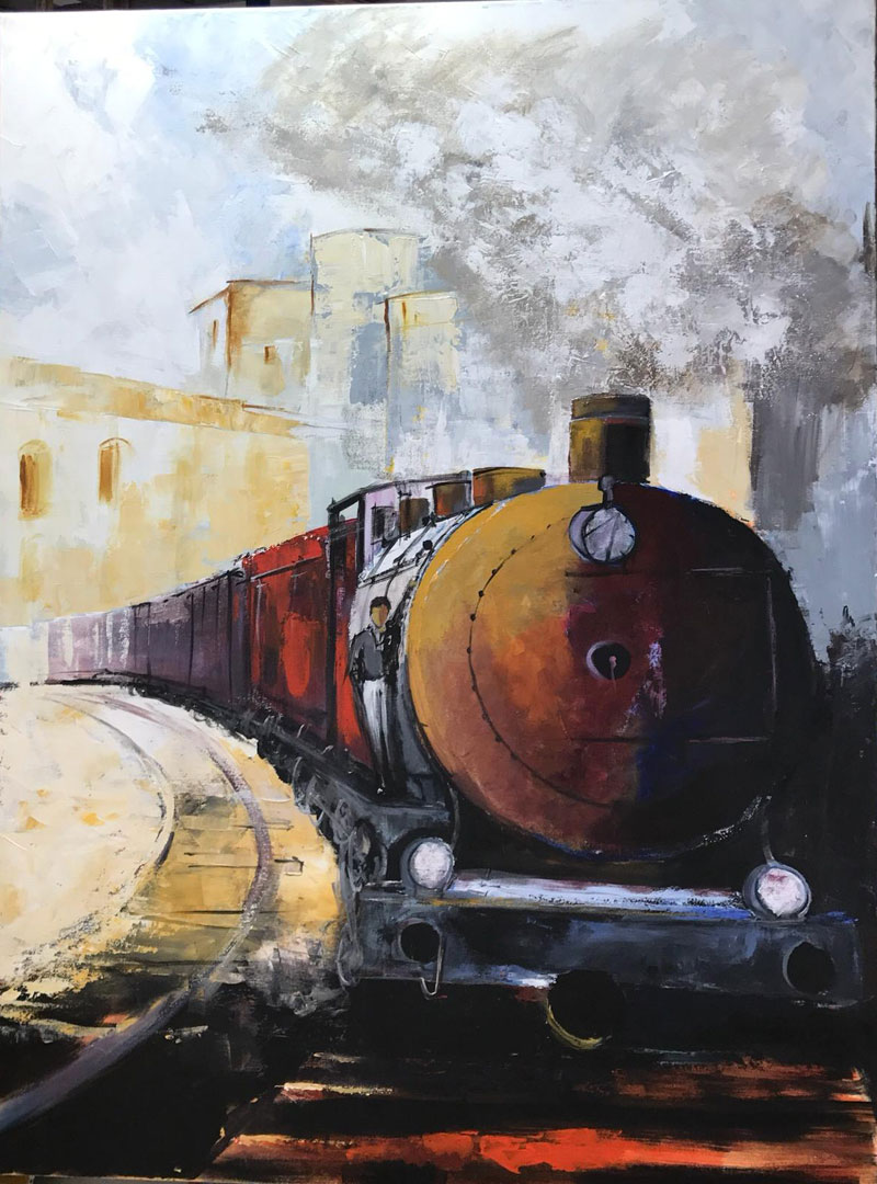 El tren ha tenido mucho que ver en su vida. / Casilda