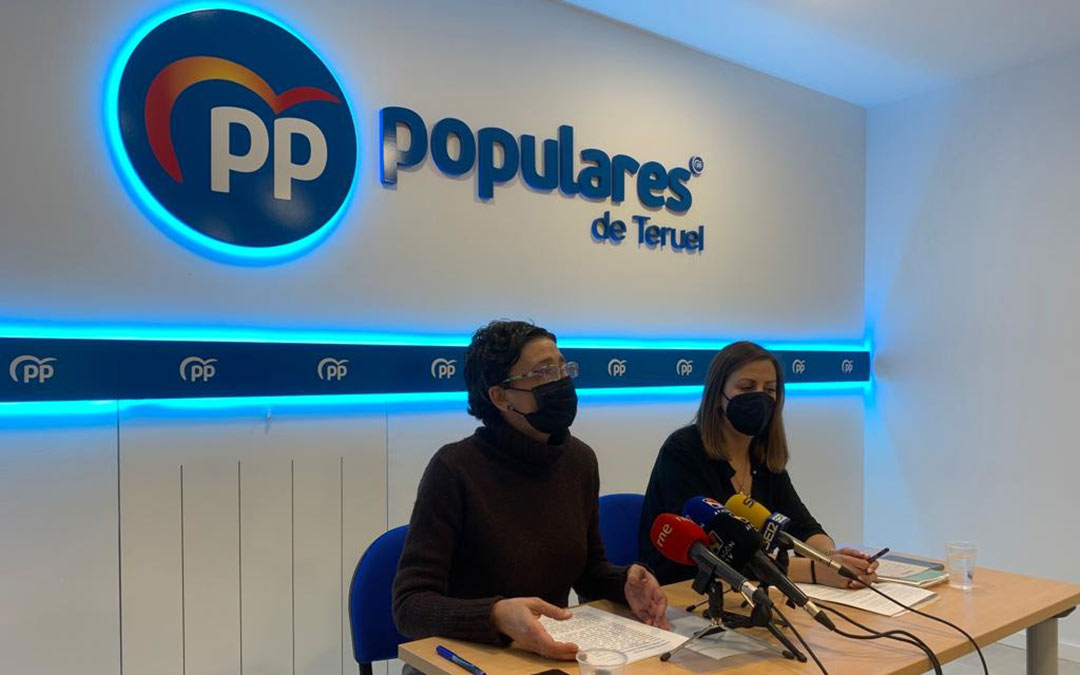 Rueda de prensa del PP celebrada este miércoles en Teruel./PP