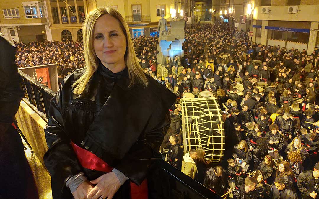 Romper la Hora en Andorra 2022. La pregonera Eva Ortiz./ Javier de Luna