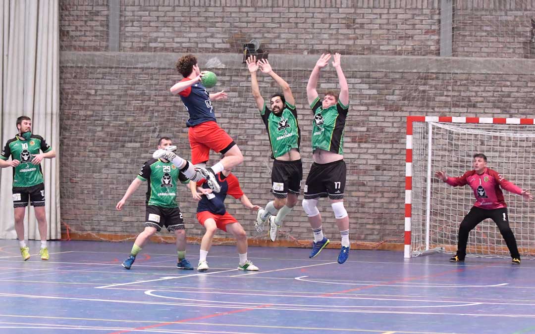 El Balonmano Alcañiz finalizó tercero en la liga regular. Foto. L.C.