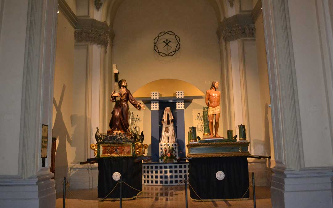 La capilla del Nazareno en la excolegiata alcañizana en la actualidad. Foto. J.V.