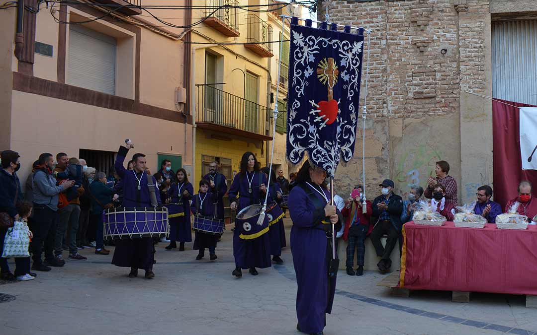 Cofradía Virgen del Rocío de Muniesa durante la Exaltación./I.M.