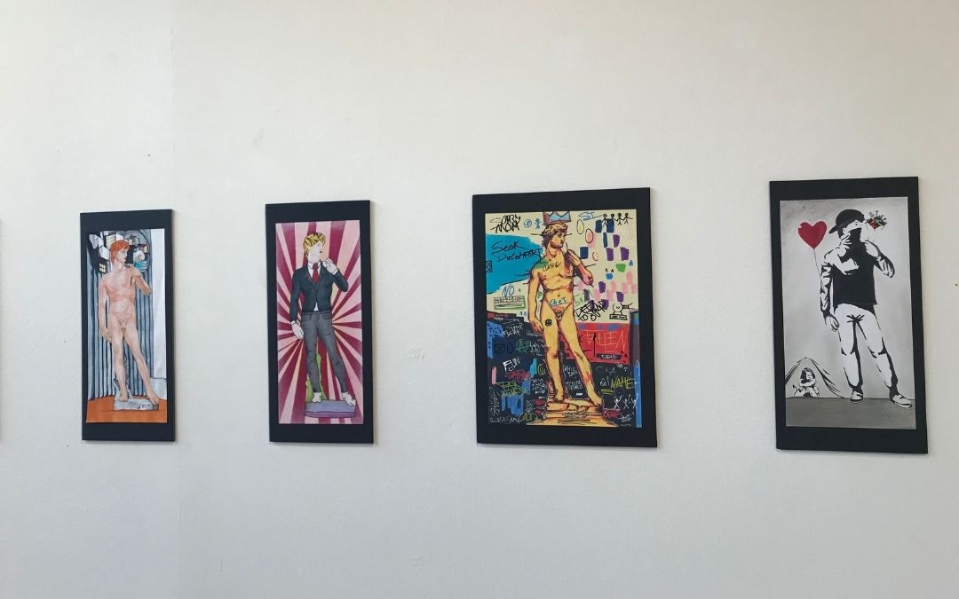La mezcla del arte clásico y la actualidad se puede apreciar a lo largo de toda la exposición.