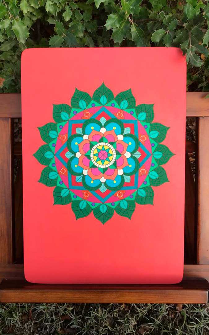 Un mandala pintado por Paz / P.B.