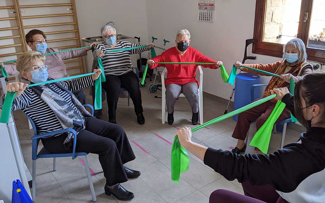 Usuarias del PAP del Hogar de Personas Mayores de Alcañiz./ Hogar de Alcañiz