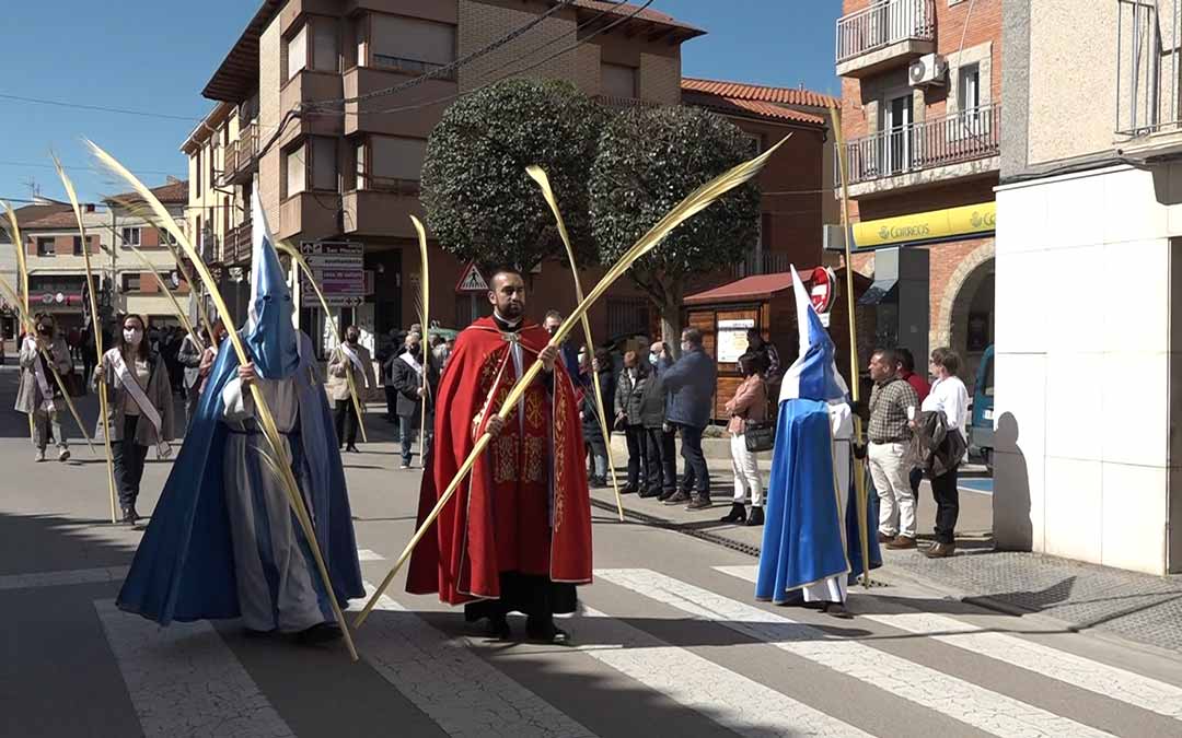 Procesión por las calles andorranas este Domingo de Ramos./Ayuntamiento de Andorra