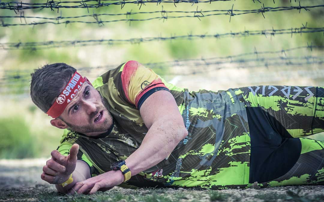 Sergio Bernad superando uno de los obstáculos de la Spartan. Foto. S.B.