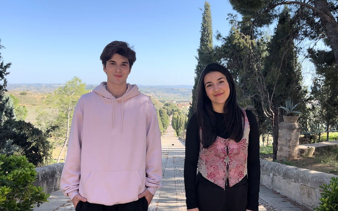 Los hermanos alcañizanos Unai y Nerea Liarte./ L.C.