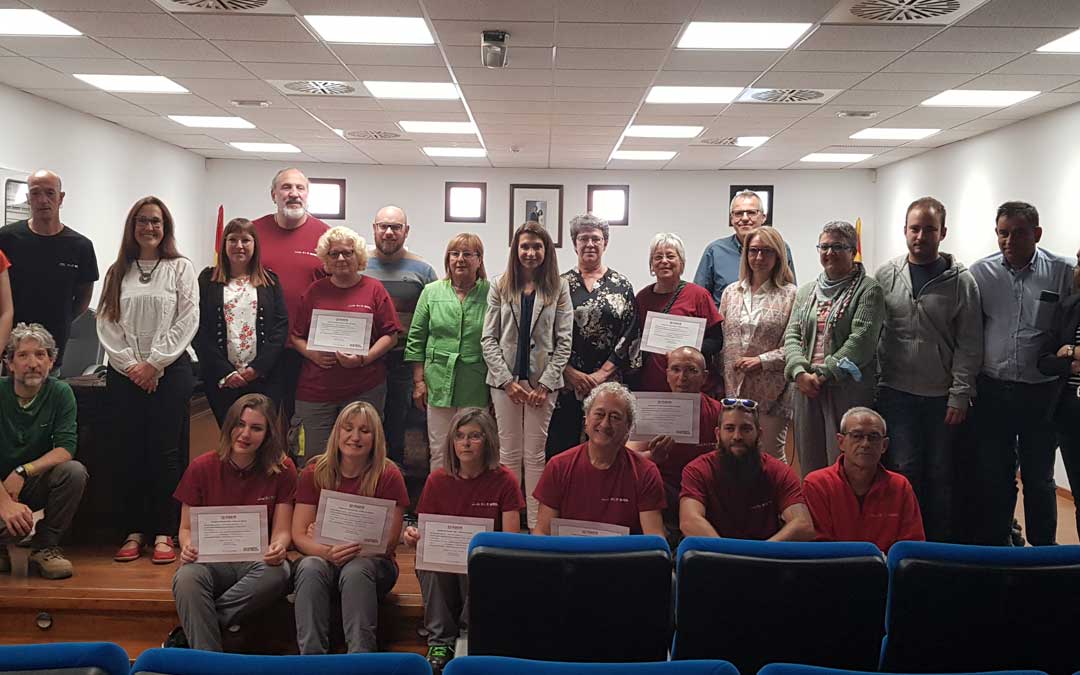 La clausura del taller ha tenido lugar en la mañana del jueves en la sede de la Comarca del Matarraña. Foto. P.A.