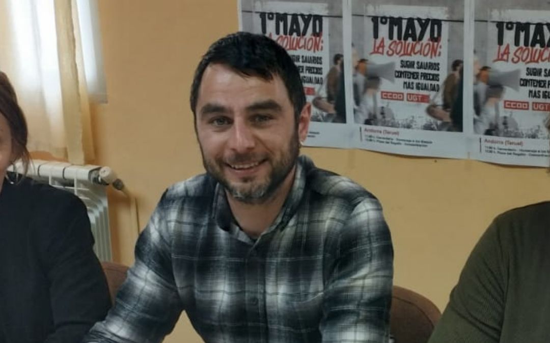 Darío Sanz, secretario de CCOO Andorra Sierra de Arcos y Cuencas Mineras./ L.C.