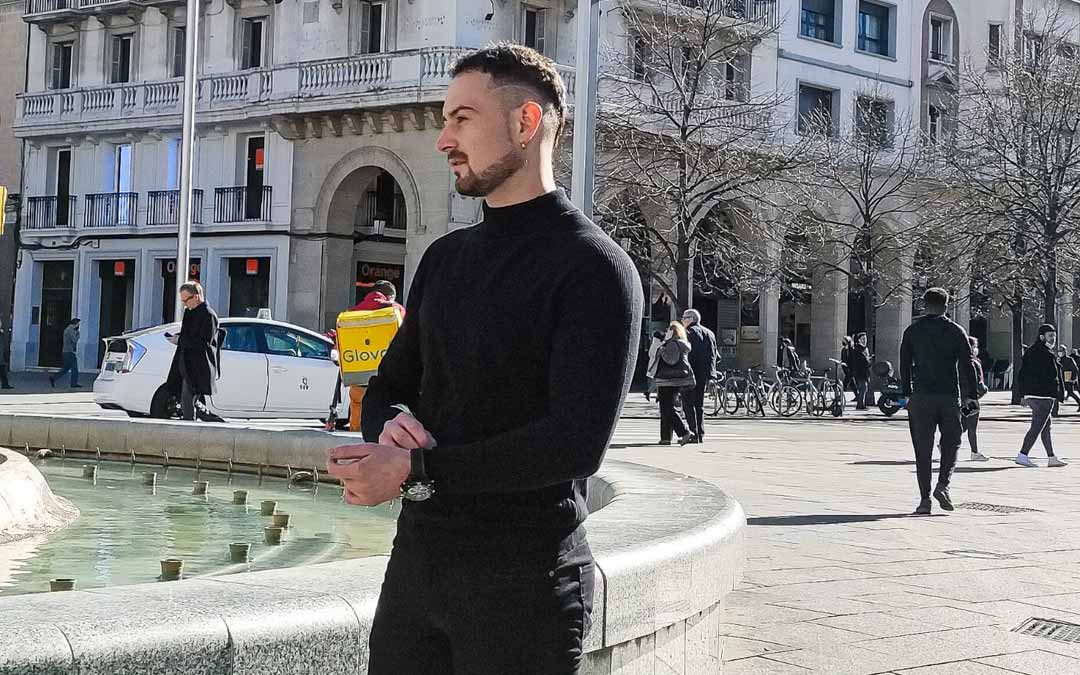 Cad Mc durante la grabación de su último videoclip en Zaragoza.