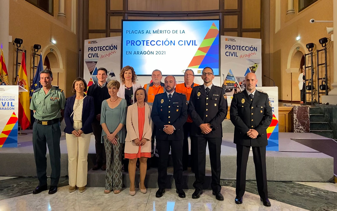 Galardonados con las Placas al Mérito de la Protección Civil 2021./ L.C.