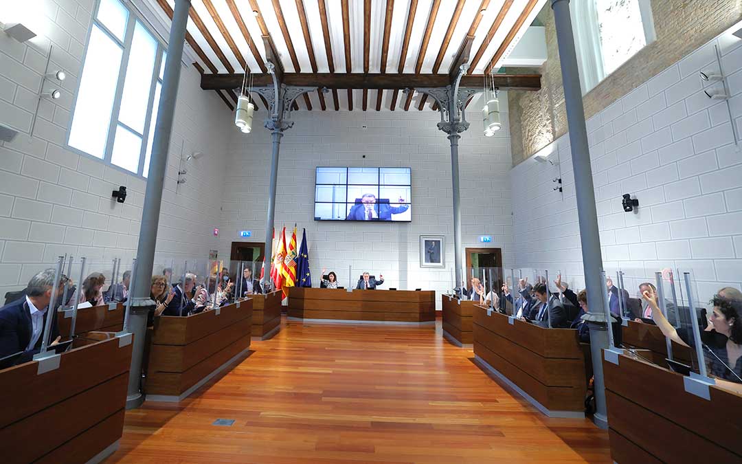 Pleno de la DPZ celebrado el viernes 20 de mayo de 2022./ Diputación de Zaragoza