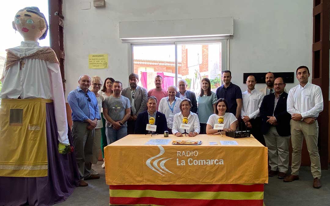 Invitados al programa especial de Radio La Comarca en Valdealgorfa./ L.C.