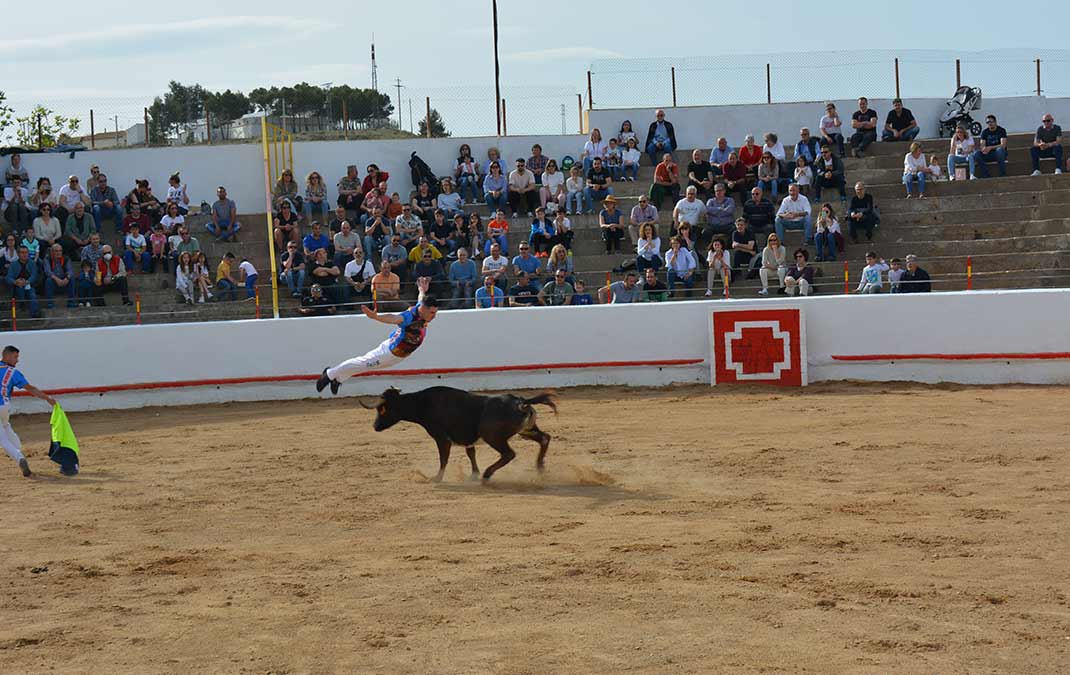 Momento de la Exhibición de tauromaquias populares./I.M.