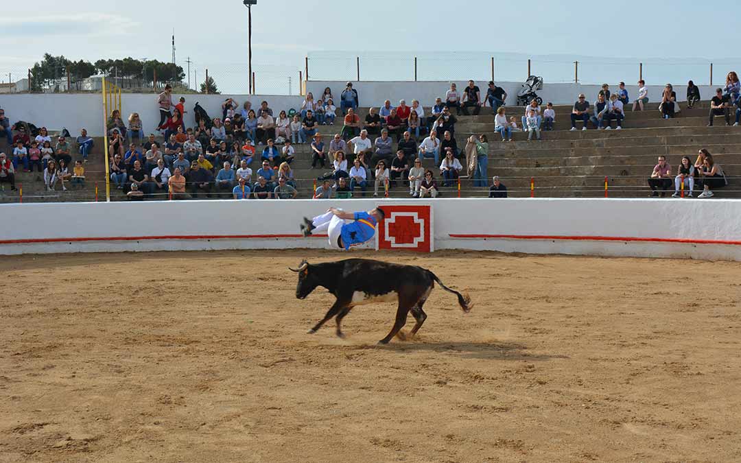 Uno de los momentos del espectáculo ofrecido por los reortadores./I.M.