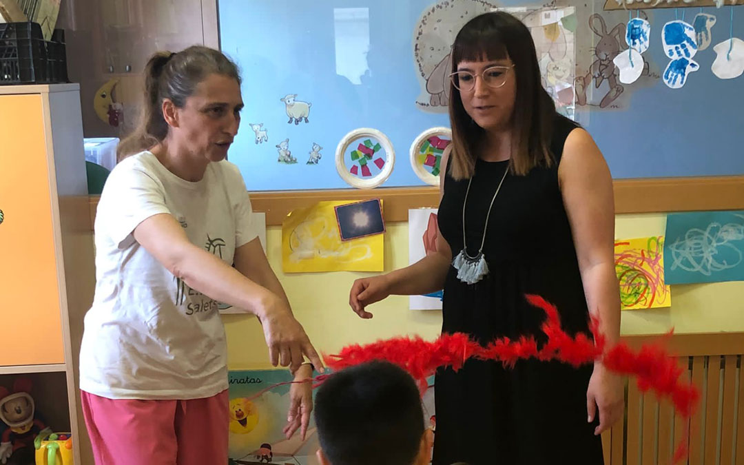 La diputada de Educación, Susana Traver, en una escuela infantil del territorio. / DPT