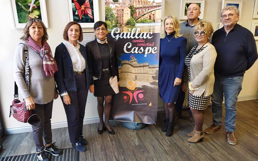 Imagen de la última reunión entre ambas ciudades en el pasado año 2021 / Ayto Caspe