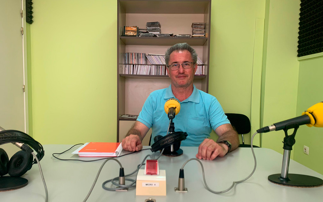 Joaquín Royo, en Radio Caspe / Eduard Peralta