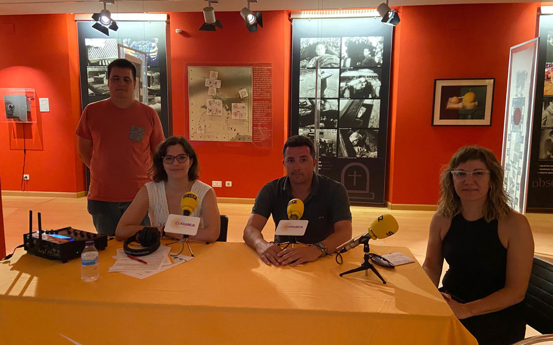 Los participantes en el programa especial, este lunes, en el Centro Buñuel de Calanda / La Comarca