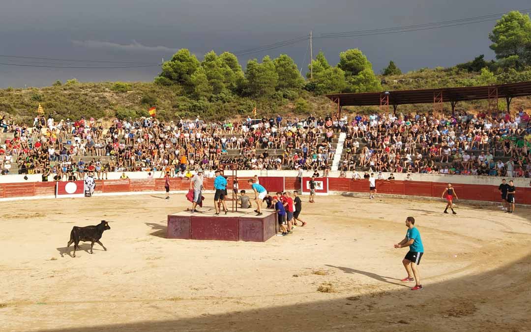 Tras el desfile de carrozas tiene lugar la suelta de vaquillas. /N.A.