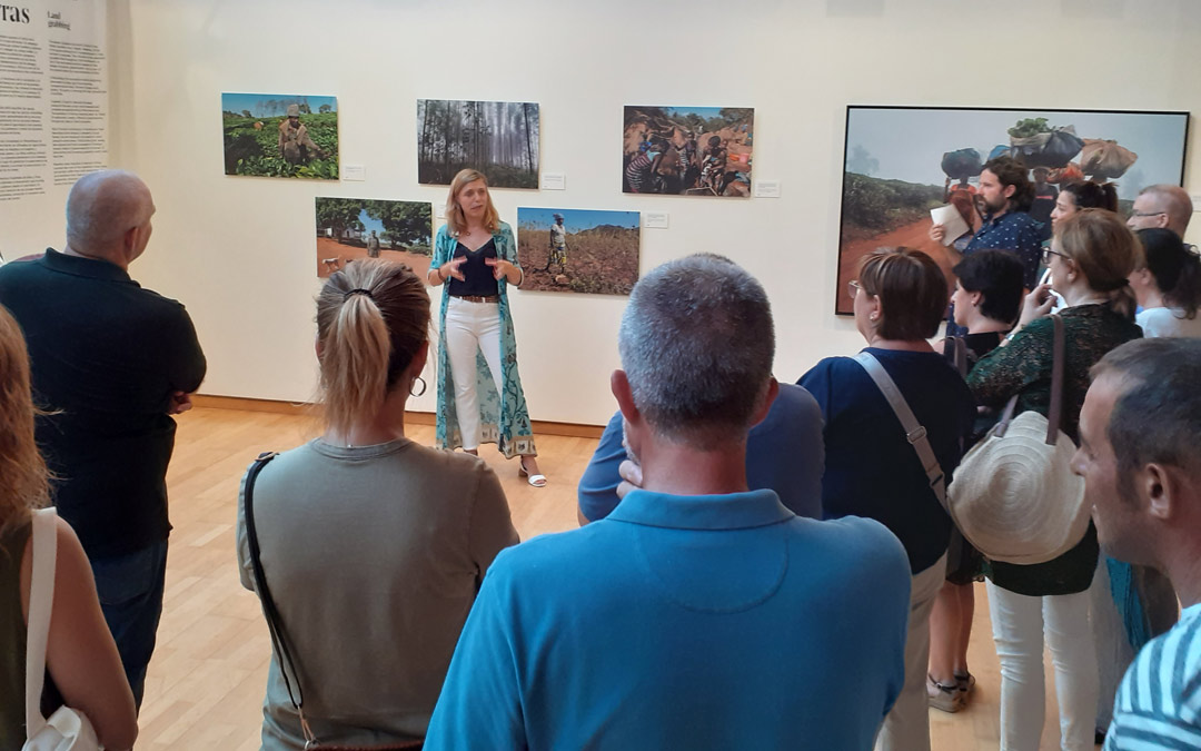 La artista explicó las claves de la exposición./L.C.