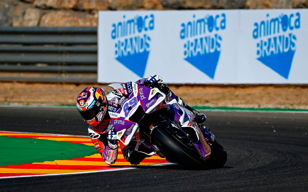 Jorge Martín consigue el mejor crono en el primer día de entrenamientos del GP de Aragón./ MotoGP