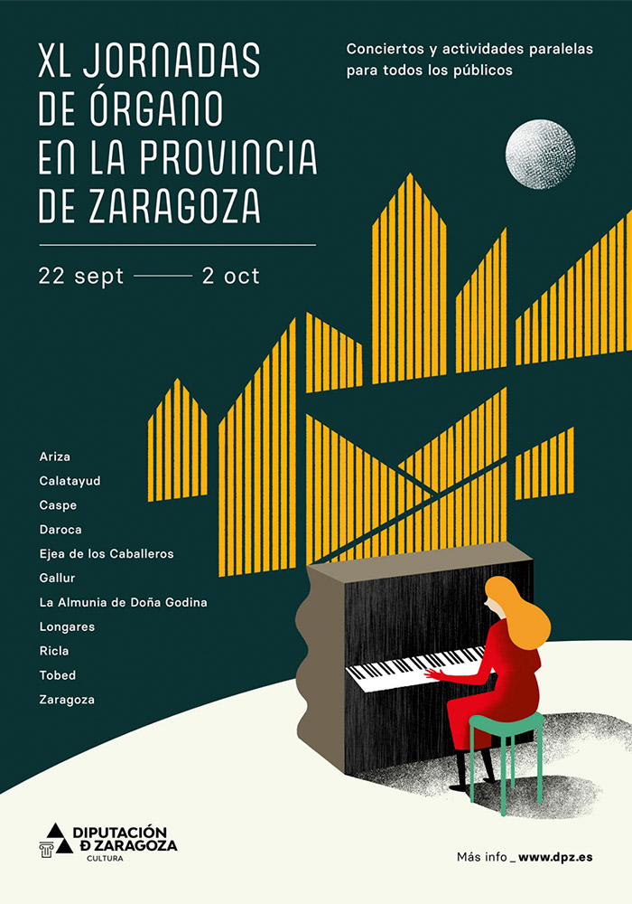 Cartel de las Jornadas de Órgano en la Provincia de Zaragoza./ DPZ