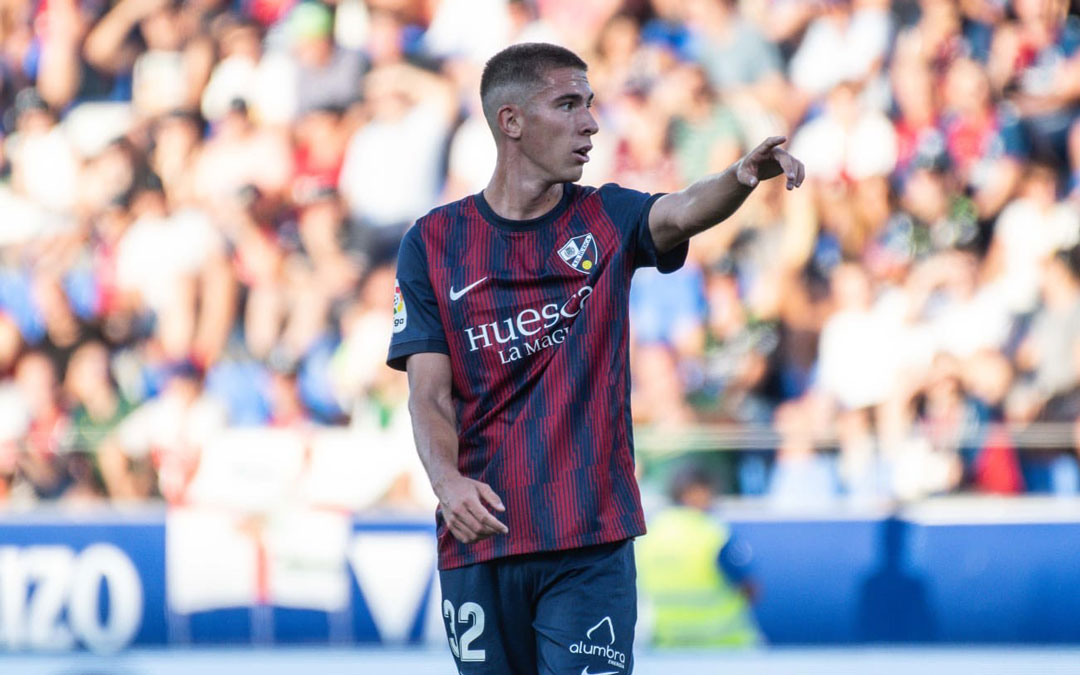 Pablo Tomeo durante un partido con la S.D. Huesca esta temporada / P.T.
