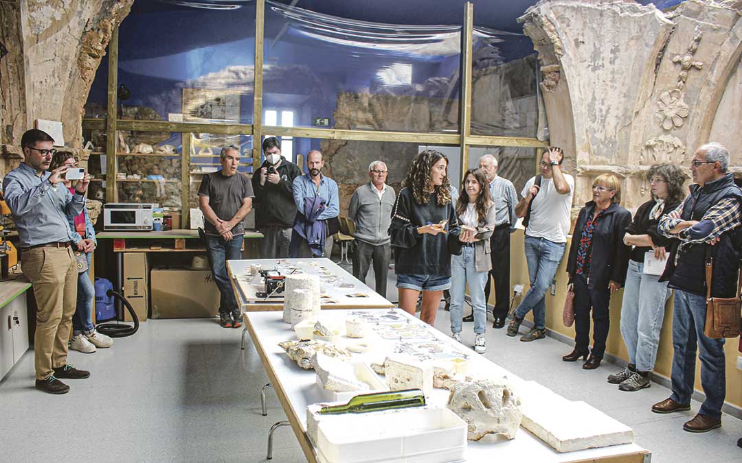 Visita este lunes al Laboratorio BIVO de Aguaviva, un centro de investigación pionero en tejidos orgánicos, bioestructuras y biomateriales./ L. Castel