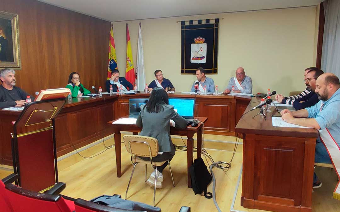 Pleno municipal del Ayuntamiento de la Villa Minera celebrado el miércoles./ Ayto. de Andorra