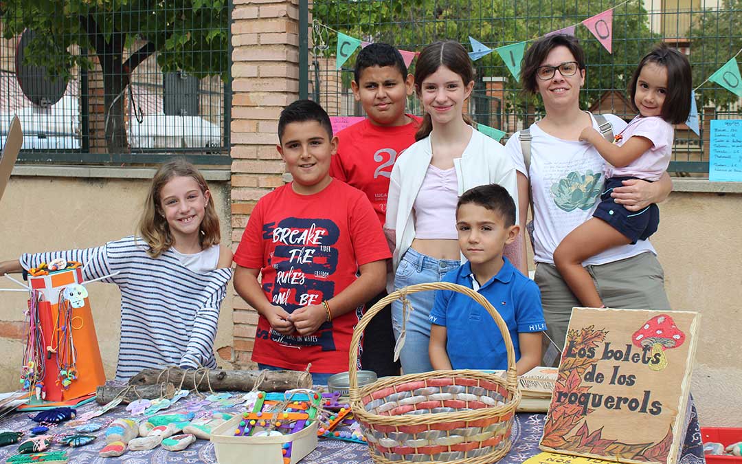 Los más jóvenes de Beceite también participaron en la feria./ Alicia Martín