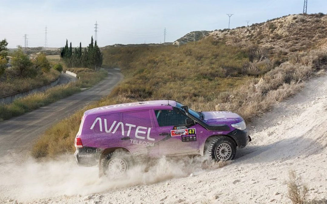 Mónica Plaza y David Nadal en el Cierzo Rally Zuera./ Avatel Racing Team