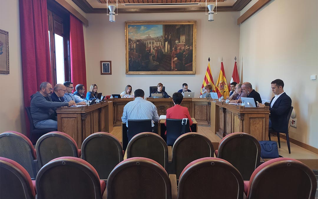 Imagen del pleno celebrado en Caspe correspondiente al mes de septiembre./ Ayto. Caspe