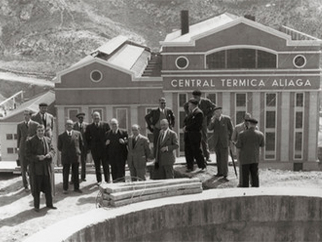 Visita de accionistas, marzo 1950./ Asoc. Cultural Santa Bárbara