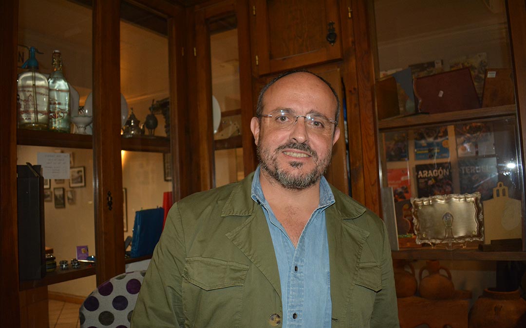 Alejandro Fernández, presidente del PP catalán el sábado en Alcañiz./I.M.