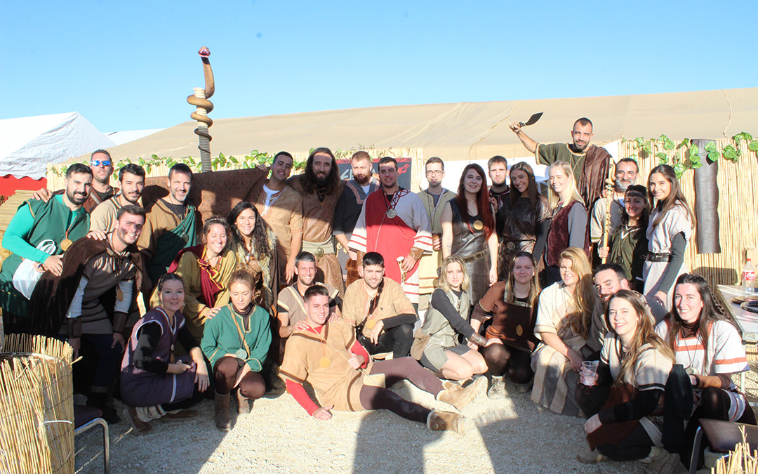 Parte del Clan de La Culebra en el campamento de la XIV Lakuerter Íbera de Andorra. / B. Severino