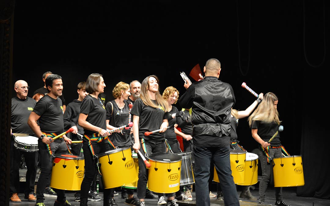 Actuación de la Batucada en el concierto de este sábado./I.M.