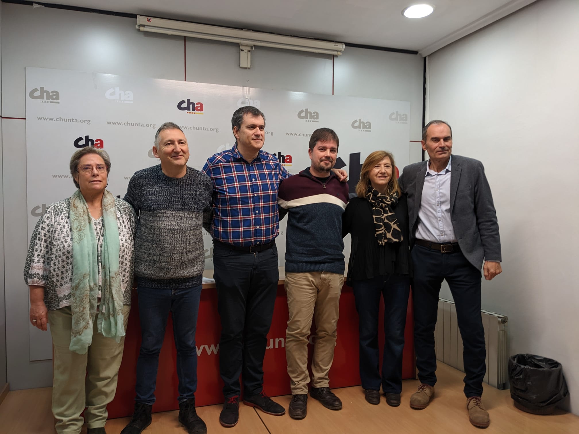 El presidente de CHA este lunes con la candidatura de Chunta Aragonesista a las Cortes por Teruel / CHA